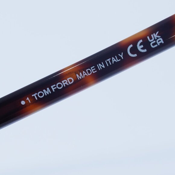 Tom Ford Hayes FT0934 53N Sunglasses Havana Aviator Frame, Green Lenses - Picture 9 of 10